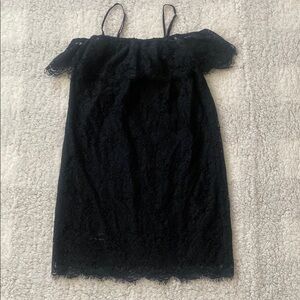 Madewell Black Babydoll Dress Spaghetti Strap Cocktail size 00